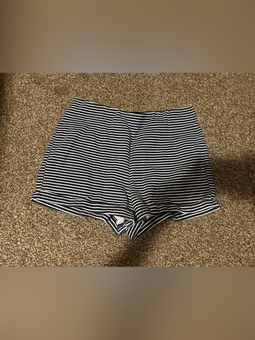 Hollister high waisted stretchy Striped Shorts